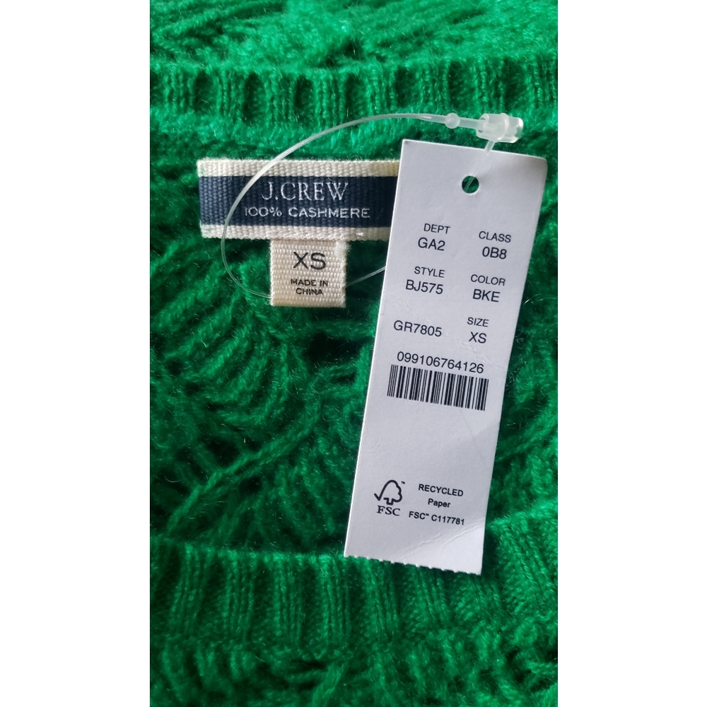 19. J.Crew Cashmere pointelle sweater shell - Picture 5 of 8